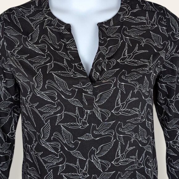 DR2 Bird Outline Tunic Blouse - Picture 3 of 8